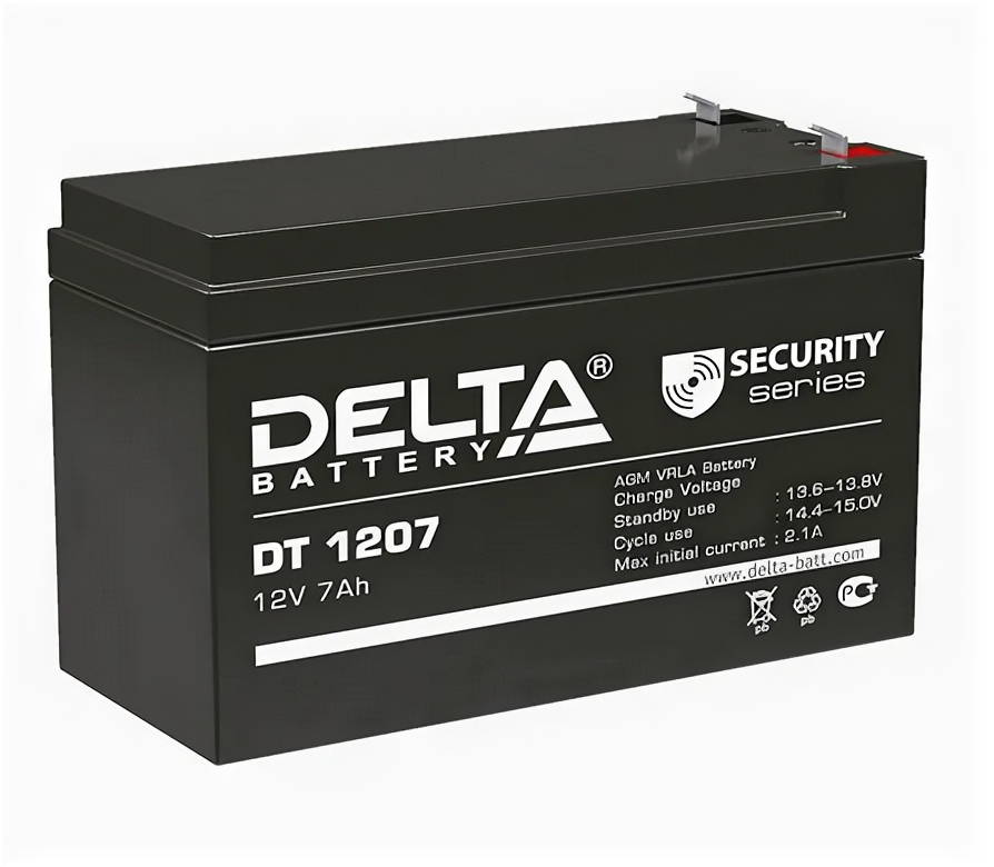 Аккумулятор DELTA DT 1207 (кратно 1)