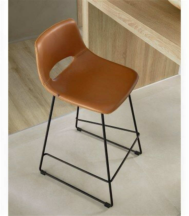 Полубарный стул Ziggy коричневый - фотография № 5