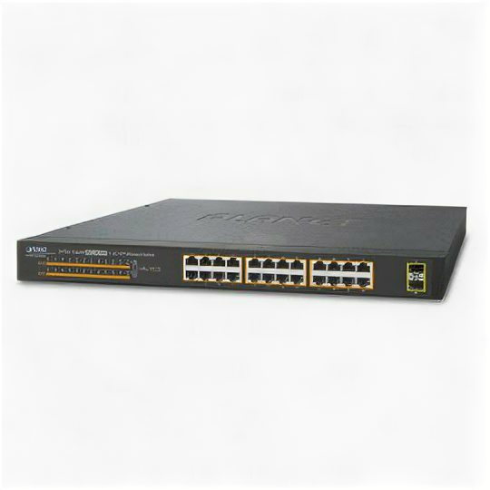 Коммутатор PLANET GSW-2620HP 24 порта 10/100/1000T 802.3at PoE + 2 порта 1000X SFP (220 Вт)