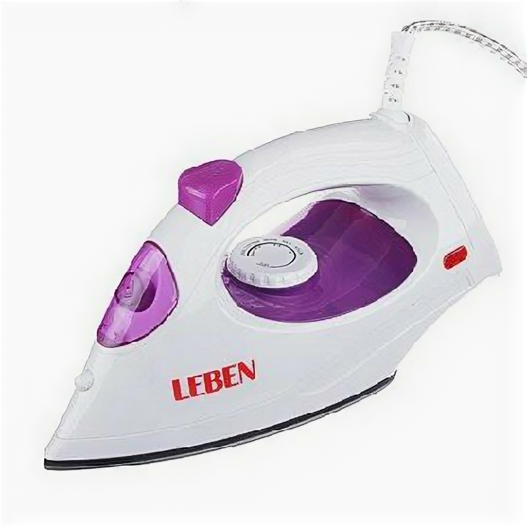 фото Утюг LEBEN 249-002 белый/фиолетовый
