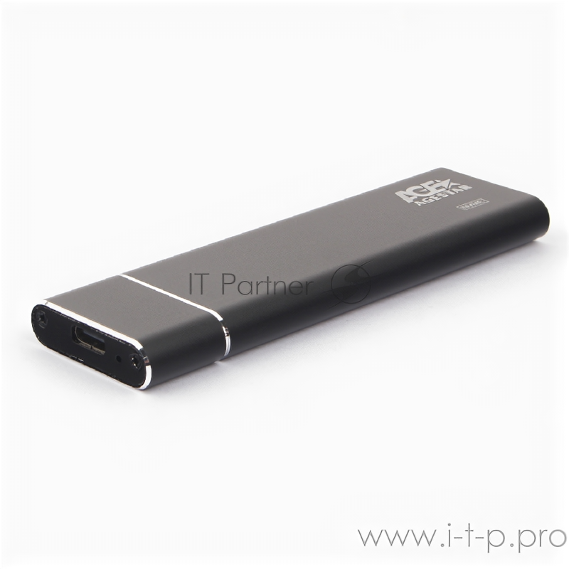 Внешний корпус AgeStar USB 3.1 Type-C M.2 Nvme (M-key) AgeStar 31UBNV5C (black), алюминий, черный 1