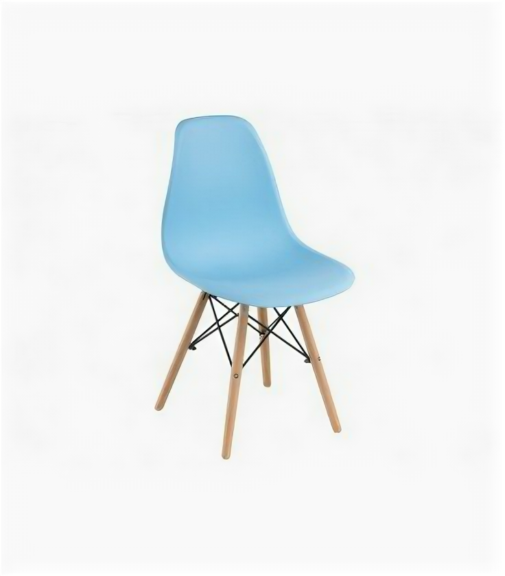 Стул пластиковый Eames PC-015 blue - фотография № 2