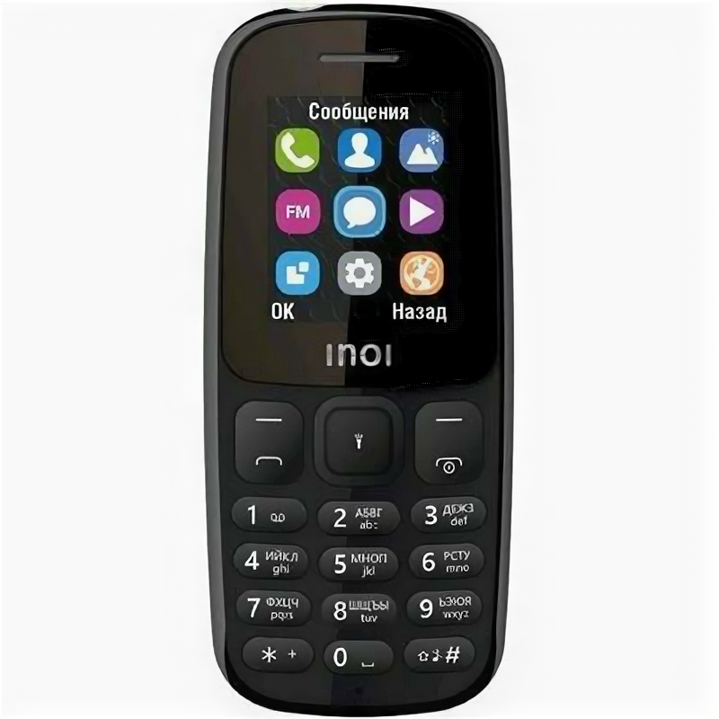 Сотовый телефон INOI 100, 1.8", 2 sim, 64Мб, microSD, 600 мАч, чёрный Inoi 5074227