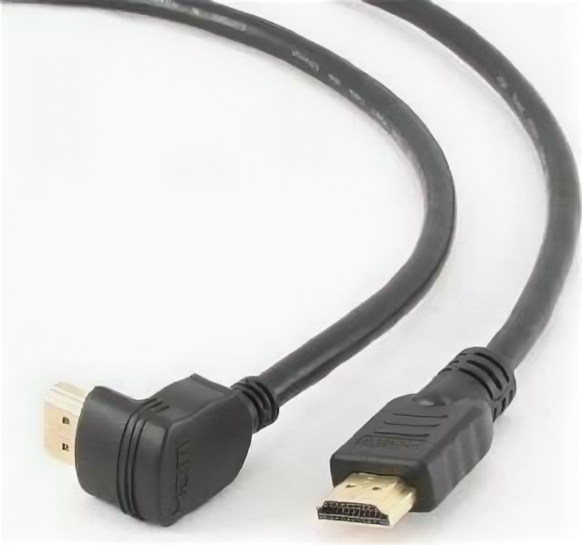 Кабель HDMI - HDMI v1.4, 4.5м,экран, угловой разъем (cc-HDMI490-15)