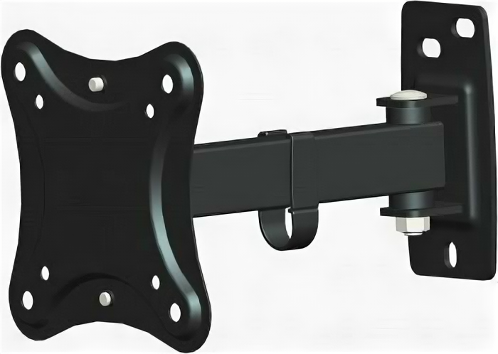 фото Кронштейн для телевизора Hama для телевизора R1 черный 10"-27" макс.15кг настенный поворотно-выдвижной и наклонный