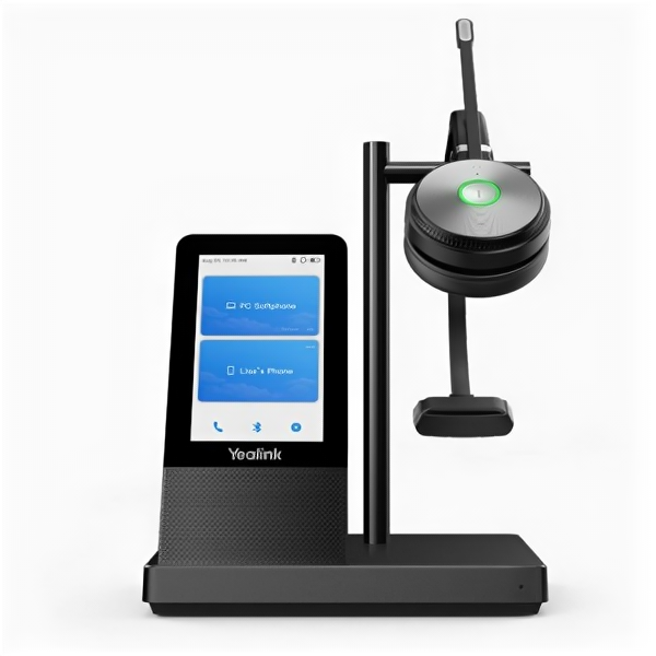 YEALINK WH66 Mono Teams Моно, Беспроводная, HD звук, 160м DECT, Шумоподав, Дисплей 4'', USB-хаб, Bluetooth, шт