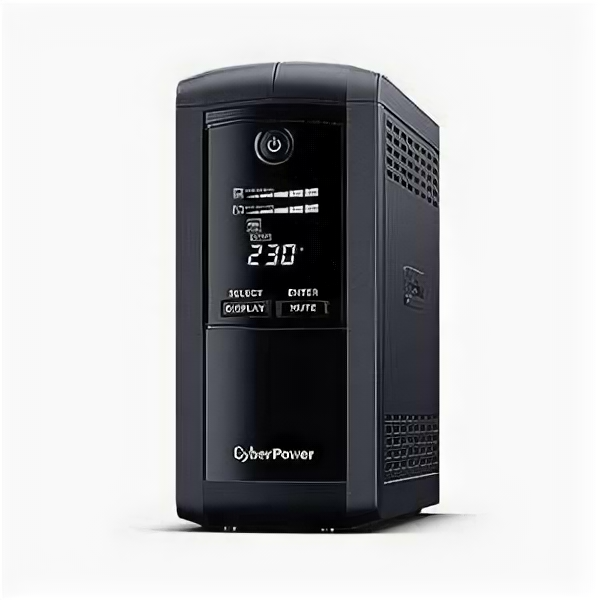 ИБП Cyberpower UPS CyberPower VP1000ELCD Line-Interactive 1000VA/550W USB/RS-232/RJ11/45 (4 EURO)