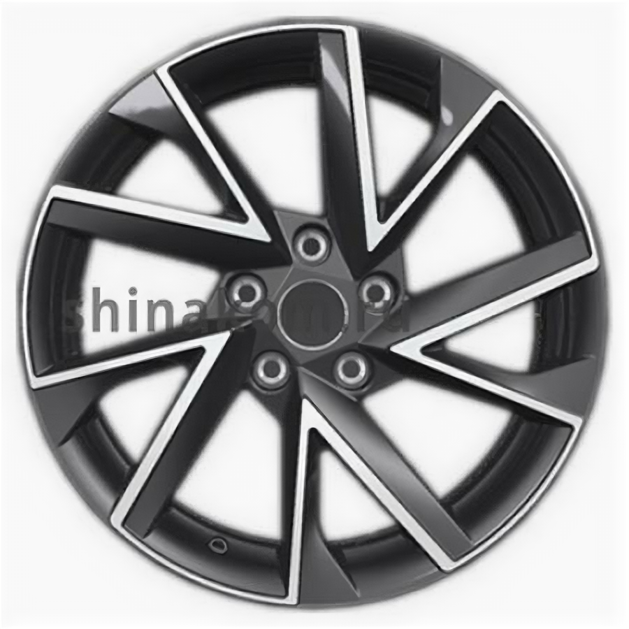 Диск 7*17 5*112 ET40 57,1 Khomen Wheels KHW1714 Black-FP (Kodiaq/Tiguan)