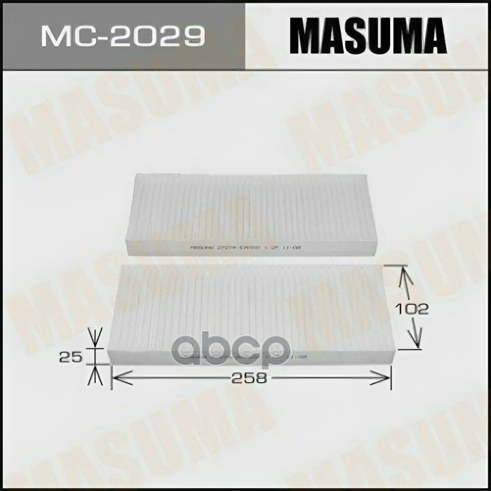 Салонный Фильтр "Masuma" Mc-2029 Nissan/Frontier 04~,Navara 05~,Pathfinder 04~ Masuma арт. MC2029