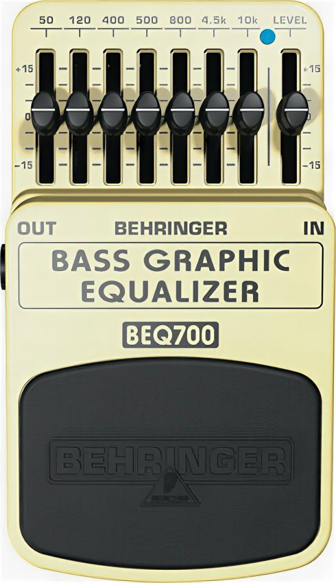 Behringer BEQ700 (Bass / Keyboard) педаль 7-полосный эквалайзер для бас-гитар и клавишных