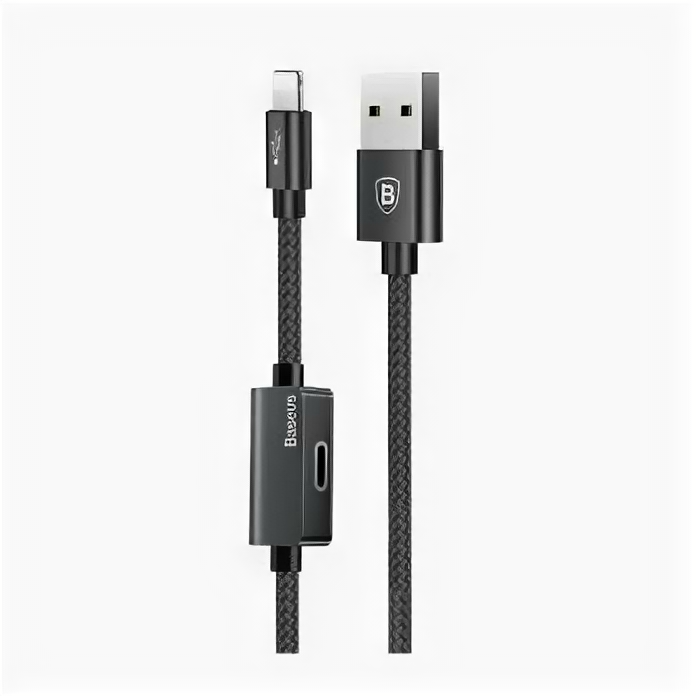 Кабель для iPhone Baseus Music Series Audio USB - Lightning (Black/Черный)