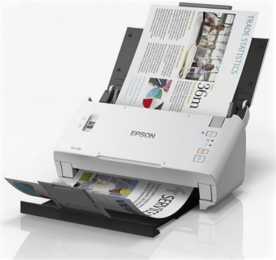 Сканер Epson WorkForce DS-410 B11B249401 A4 Протяжный Светодиод 600x600dpi 48бита 26-0лист./мин. Кнопочная