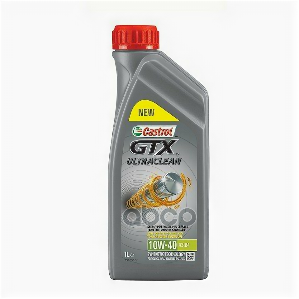 Castrol Масло Моторное Gtx Ultraclean A3/B4 10w-40 Полусинтетическое 1 Л