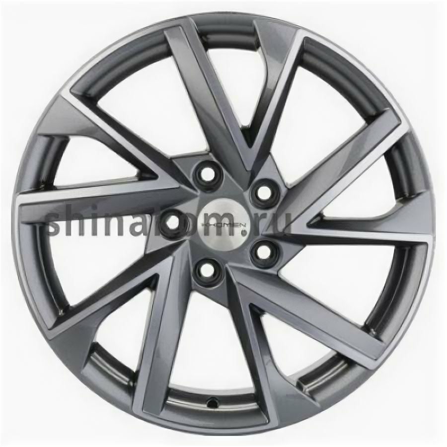 Диск 7*17 5*114,3 ET45 60,1 Khomen Wheels KHW1714 Gray-FP (Changan/Geely/Lexus/Toyota)