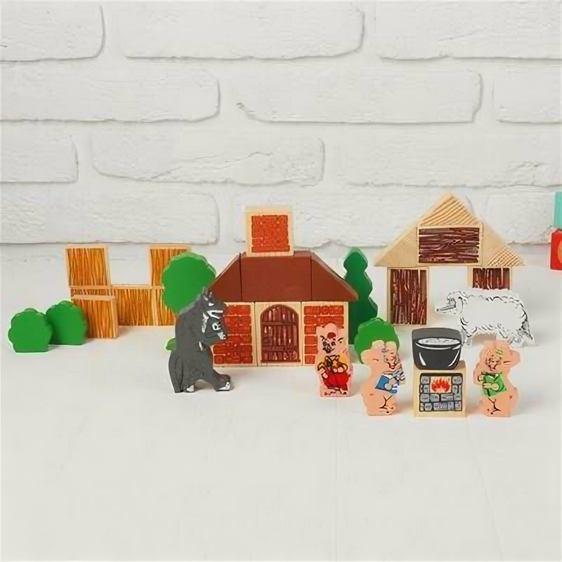 Конструктор Сказки. Три поросёнка, 34 элемента 789466