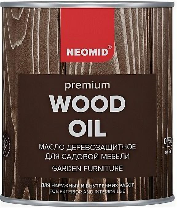 Масло деревозащитное для садовой мебели Neomid Premium синий сапфир 075л