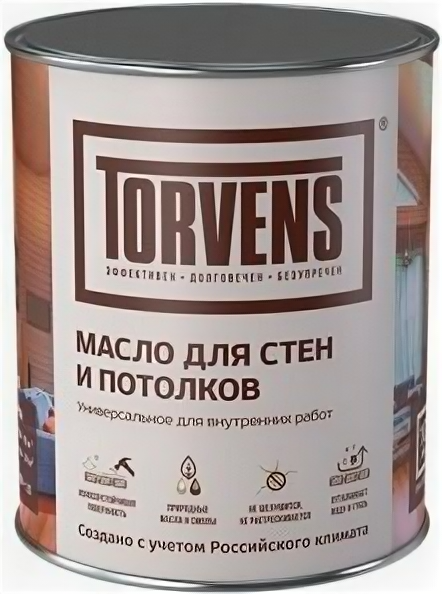 Torvens Масло для стен и потолков 1 л. цвет Ироко