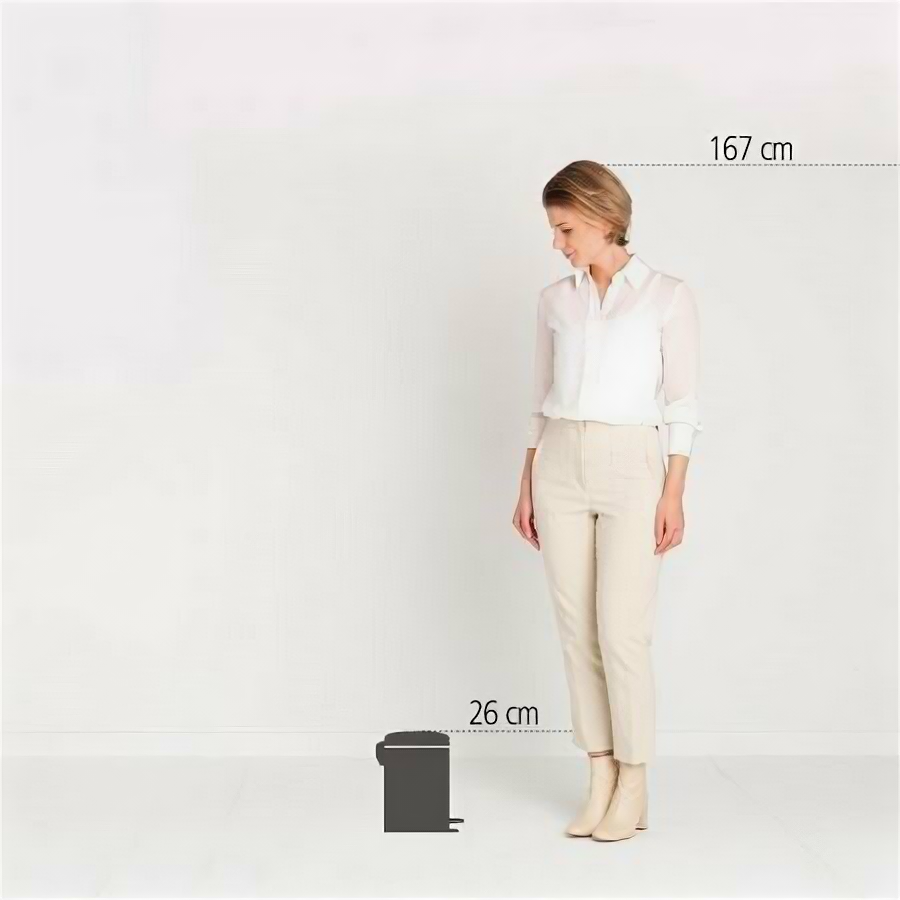Мусорное ведро Brabantia NewIcon 202582 3 л, голубое - фото №5