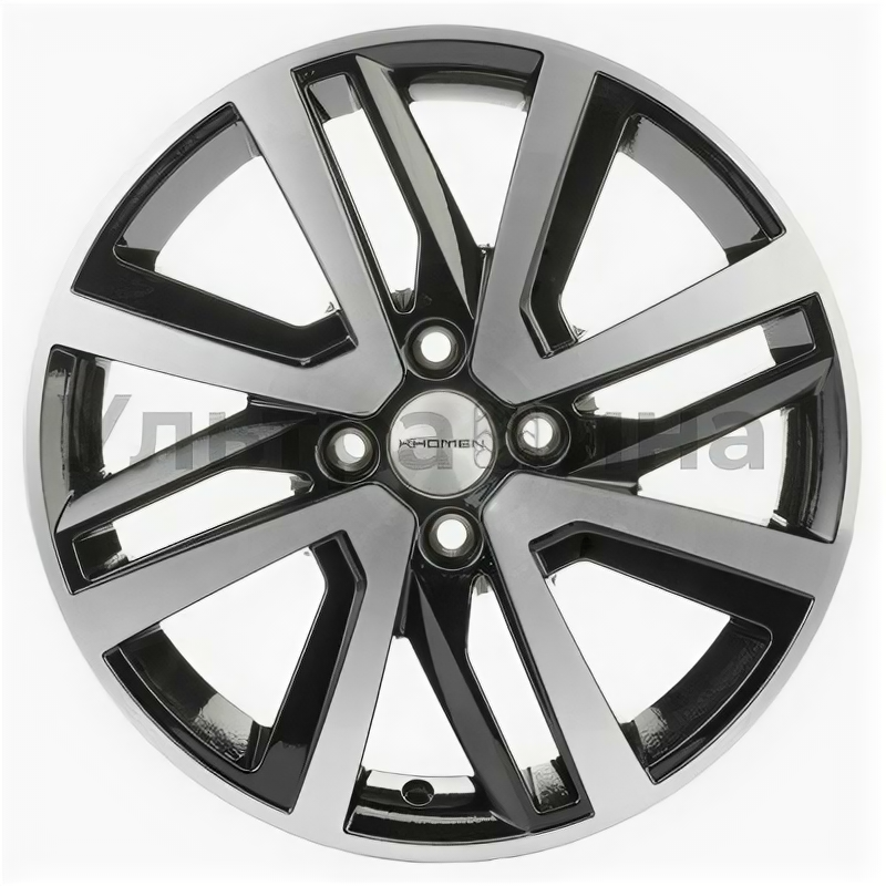 Khomen Wheels KHW1609 (Vesta/Largus) Black-FP 6x16/4x100 ET50 D60.1