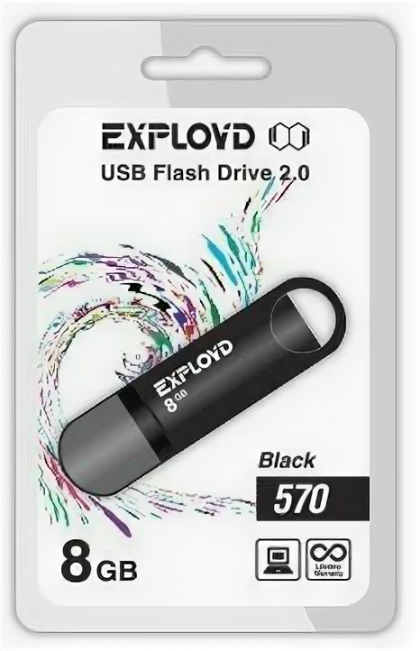 USB flash накопитель Exployd 570 8GB черный