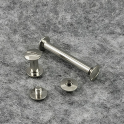 Винт металлический переплетный 03,5 мм серебро (100 шт)