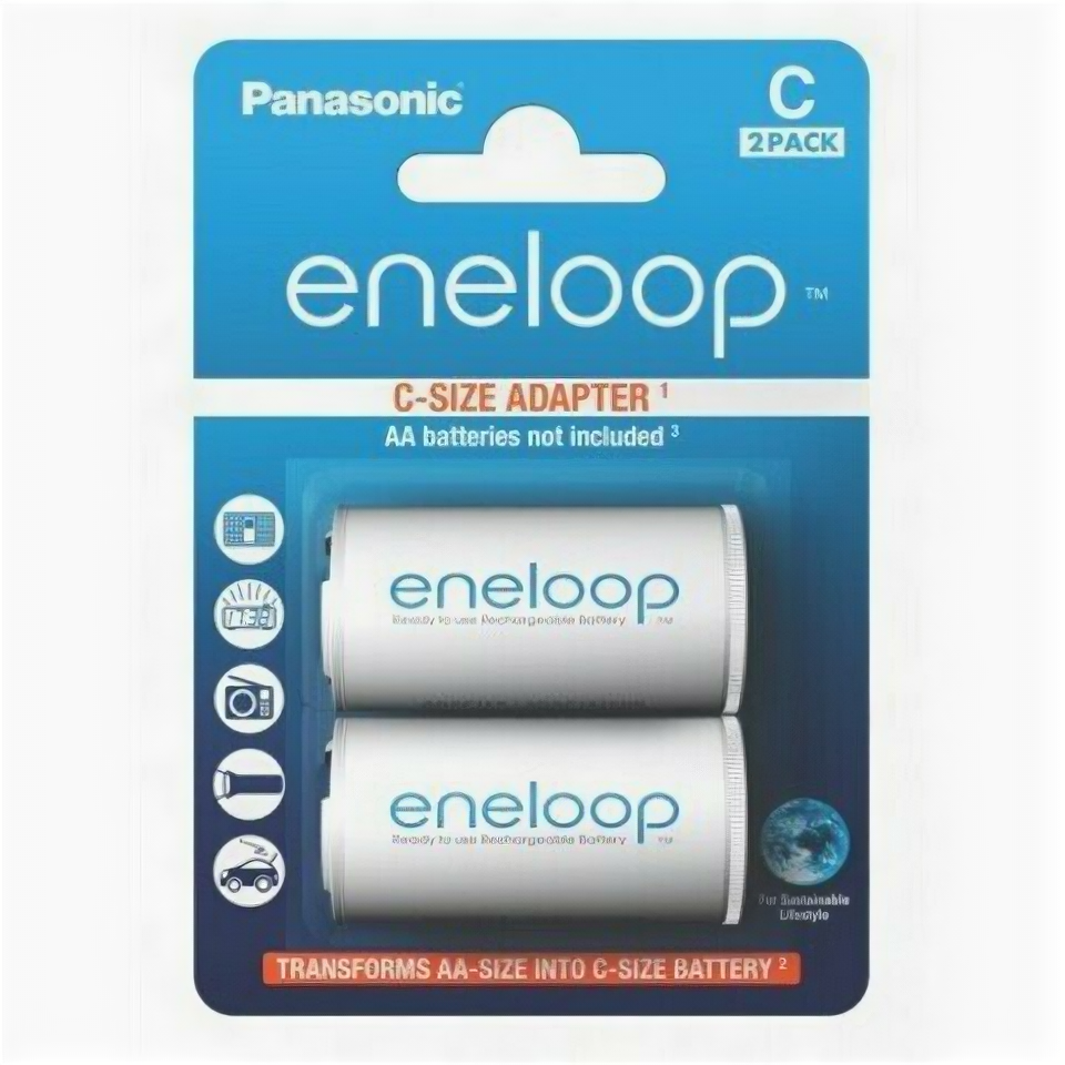 Адаптер Panasonic Eneloop BQ-BS2E/2E тип C 2шт