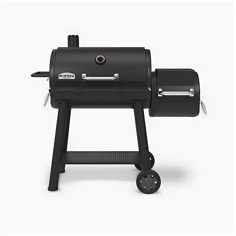 Угольный гриль коптильня Broil King Regal Offset 400 Черный