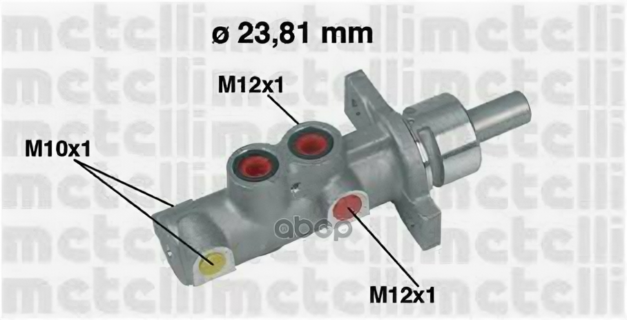 Главный тормозной цилиндр (2381mm) metelli арт. 50362 - Metelli арт. 50362