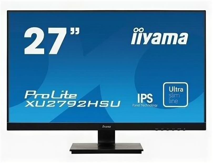 iiyama Монитор 27.0 iiyama ProLite XU2792HSU-B1 1920x1080, черный (D-Sub, HDMI, DP, MM, USB Hub)