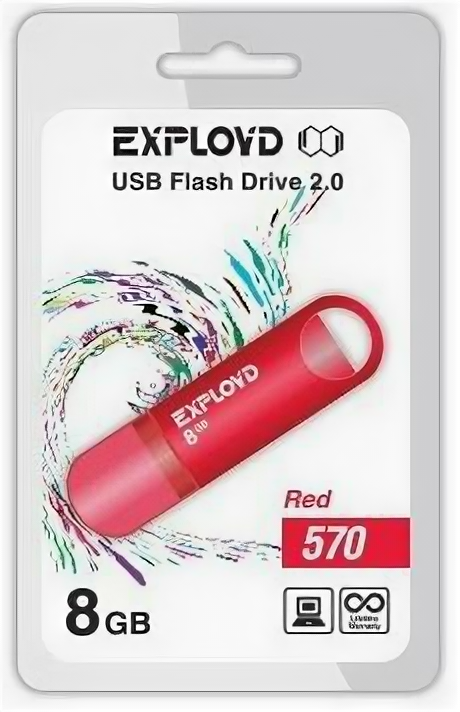 USB flash накопитель Exployd 570 8GB красный