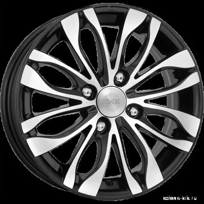 КиК Канзаши 5.5x14 4x108 ET16 Dia65.1 алмаз черный ()