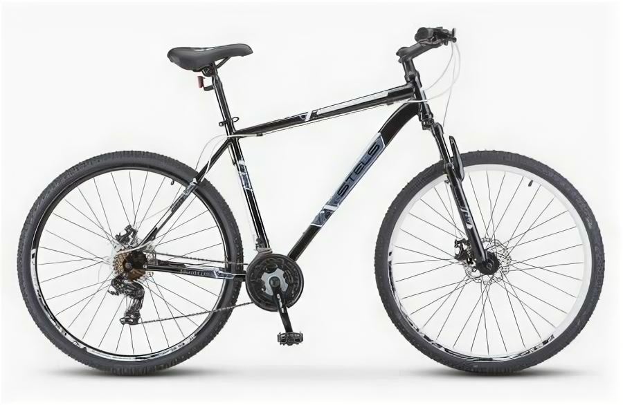 Горный (MTB) велосипед STELS Navigator 700 MD 27.5 V020 (2019) рама 21" Чёрный/белый