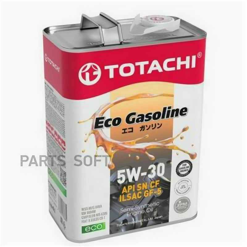 TOTACHI 10804 Полусинтетическое моторное масло TOTACHI Eco Gasoline SN/CF 5W-30 4л