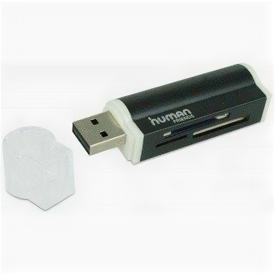 USB 2.0 Card reader CBR Human Friends Lighter Black, Multi Card Reader