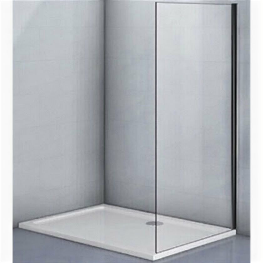 фото Душевая панель Veconi KP12B-70-01-C7 700х1950 мм профиль черный, стекло прозрачное