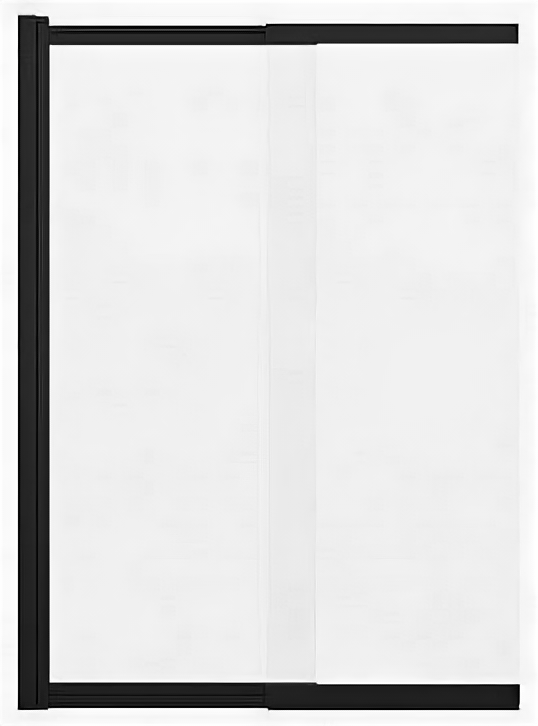 душевая штора на ванну Azario Шторка для ванны Azario MERRIT 1000х1400, Easy Clean раздвижная, прозрачное стекло 5 мм профиль черный (AZ-NF6122 1000 BLACK)
