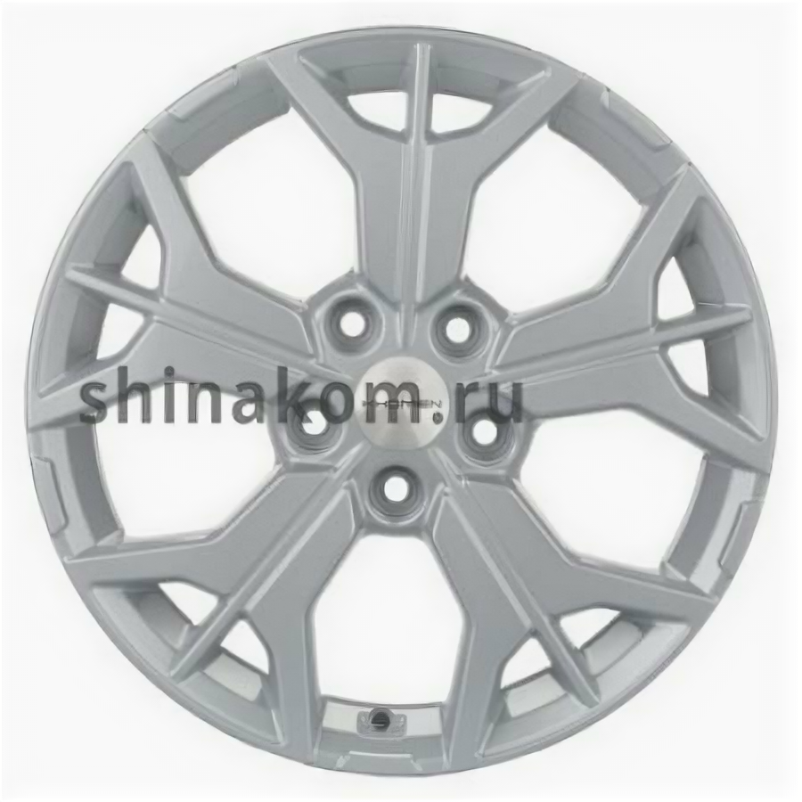 Диск 7*17 5*114,3 ET45 60,1 Khomen Wheels KHW1715 F-Silver (Changan/Geely/Lexus/Toyota)