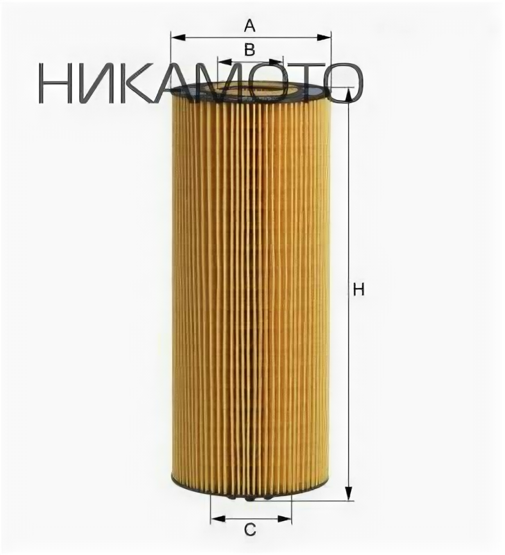 HENGST FILTER E500HD129 Фильтр масляный Hengst E500H D129 (HU 12 140 X) Mercedes Benz Actros 6шт/уп (ДКВ2)