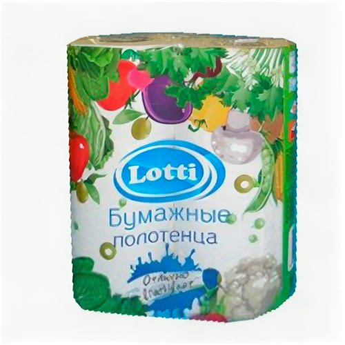 фото Набор из 3 штук Бумажные полотенца LOTTI 2сл 2шт Белые 100% целлюлоза