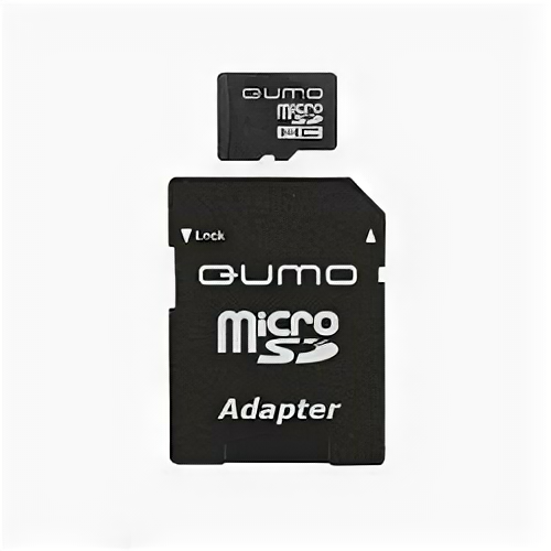 Micro SecureDigital 8Gb QUMO QM8GMICSDHC10 {MicroSDHC Class 10, SD adapter}