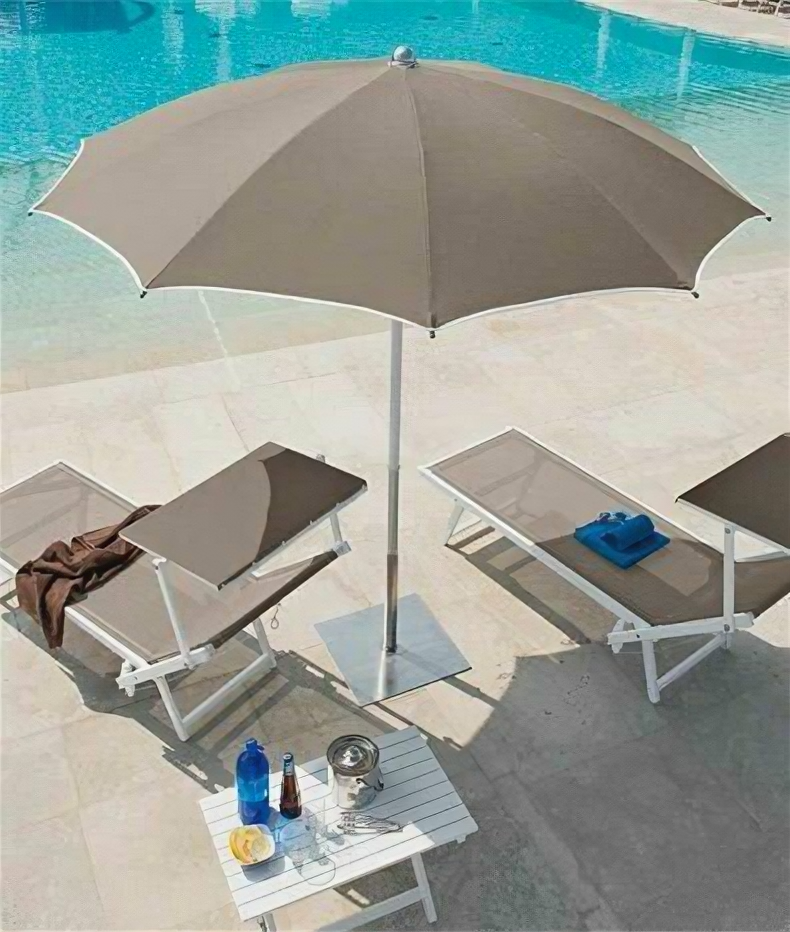 Зонт пляжный профессиональный ReeHouse Cezanne Тортора - фотография № 1