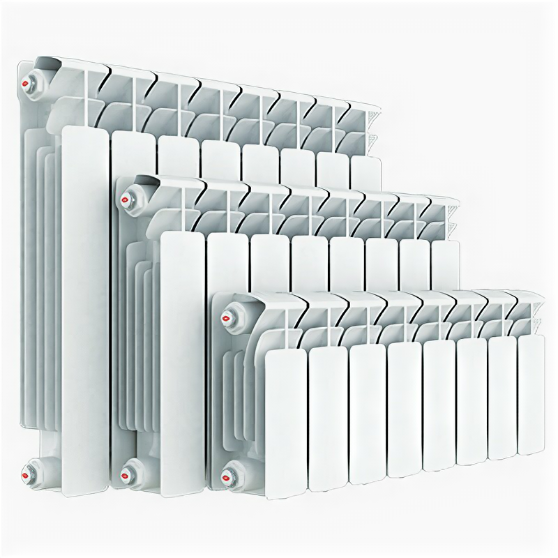 Радиатор биметаллический Rifar Base боковое подключение 350 мм х 9 секций