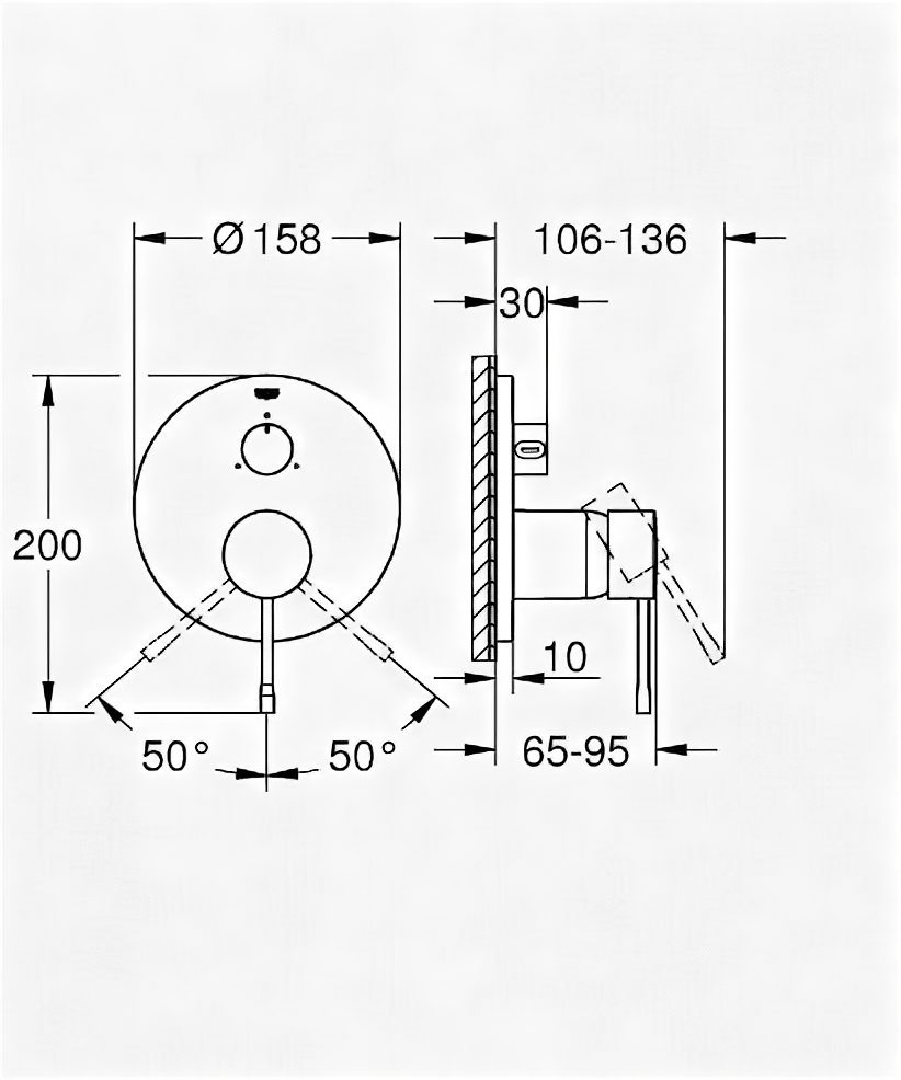 Смеситель для ванны Grohe - фото №2