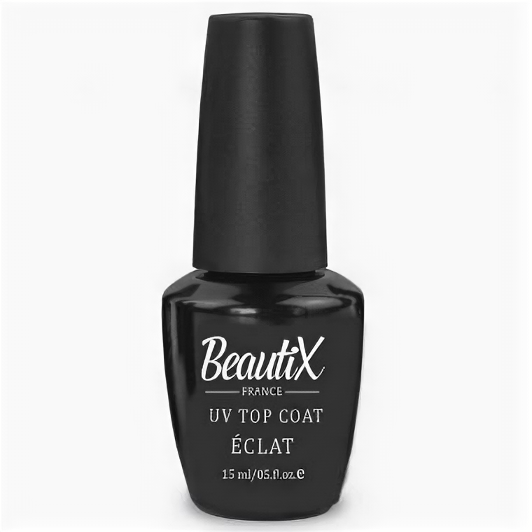 фото Финишное покрытие для гель-лака UV Top Coat Beautix ECLAT 15 мл