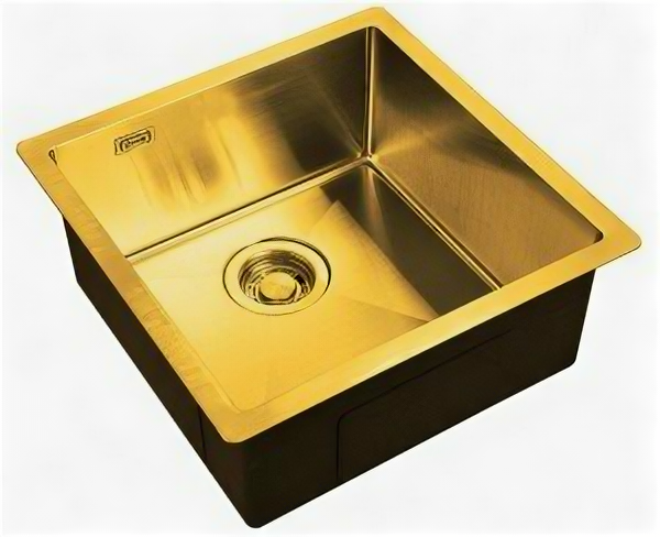 Мойка кухонная 44 см ZORG Light (ZL R 440440 BRONZE), бронза