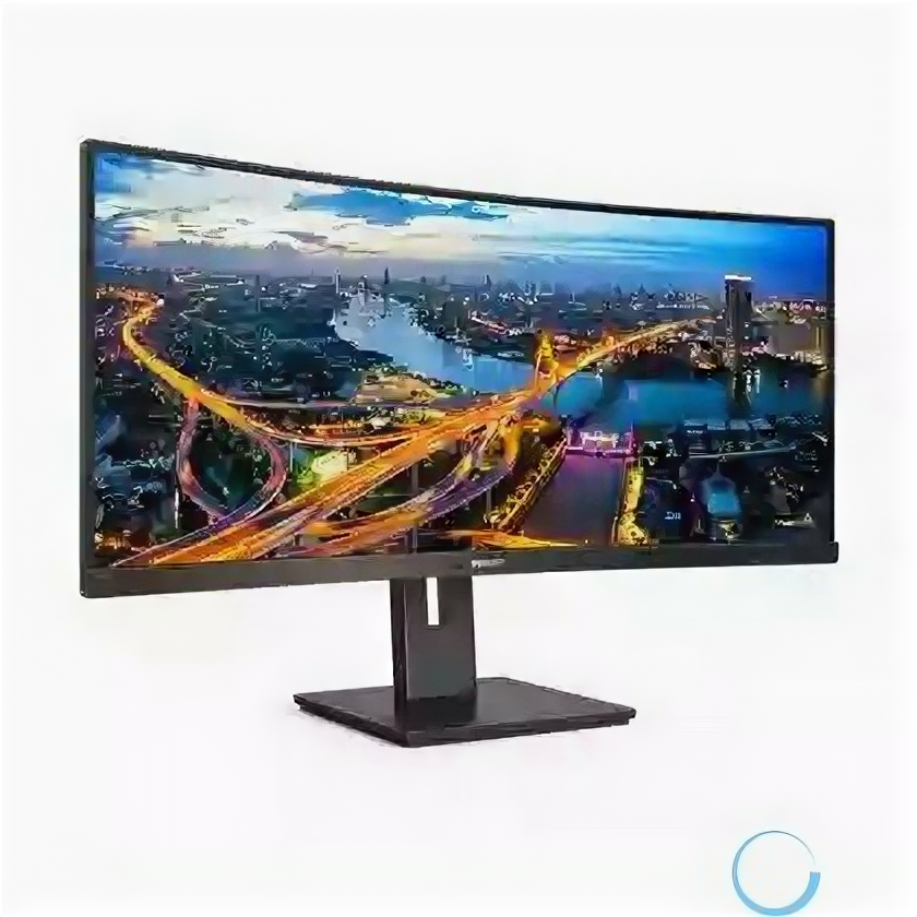 Монитор LCD PHILIPS 34" 345B1C/00 Black с поворотом экрана VA curved 3440x1440 100Hz 5ms 178/178 300cd 2xHDMI2.0 DisplayPort1.