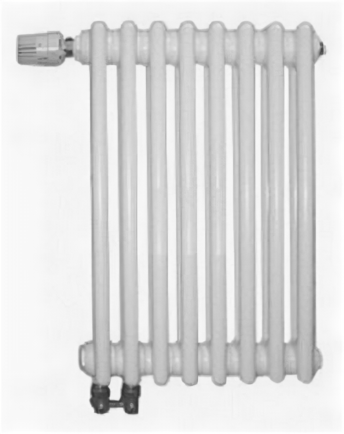 Радиатор трубчатый Arbonia 2180, подключение №69, 8 секций. (2180/08 № 69 ventil oben RAL9016)