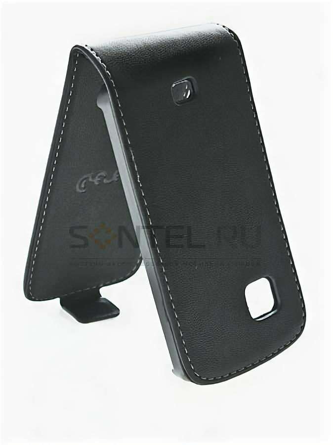 фото Чехол-книжка Clever Case UltraSlim PREMIUM для Nokia C5-03 чёрный