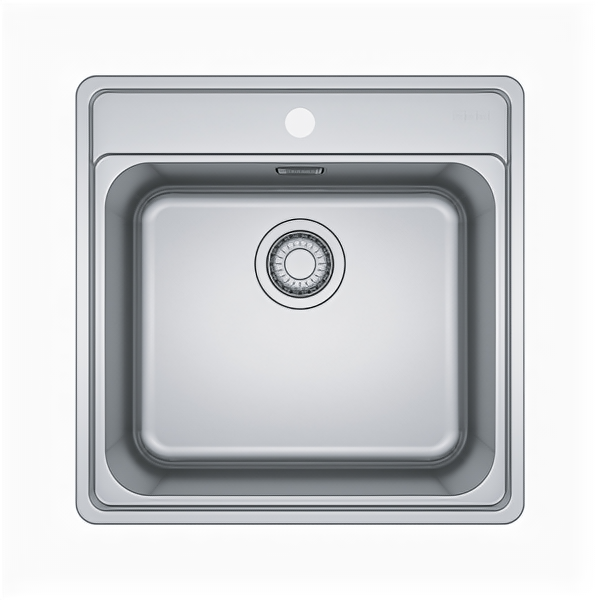 Franke 101.0689.880/ Best, Серия BELL, Мойка BCX 610-42 TL, мойка 415 x 480 mm, чаша 350 x 350 x 180 mm, монтаж сверху, скрытый перелив, крепления FastFix