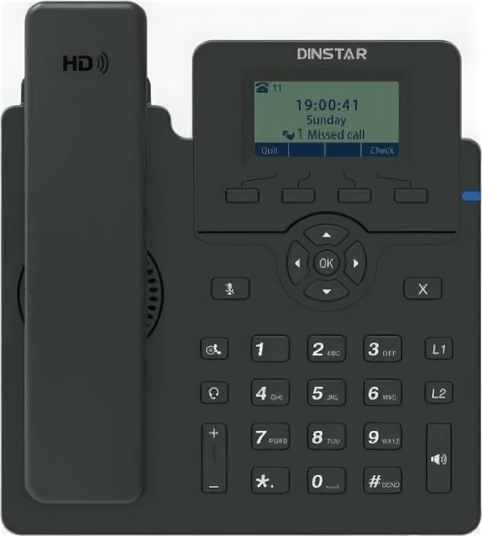 VoIP-телефон Dinstar черный